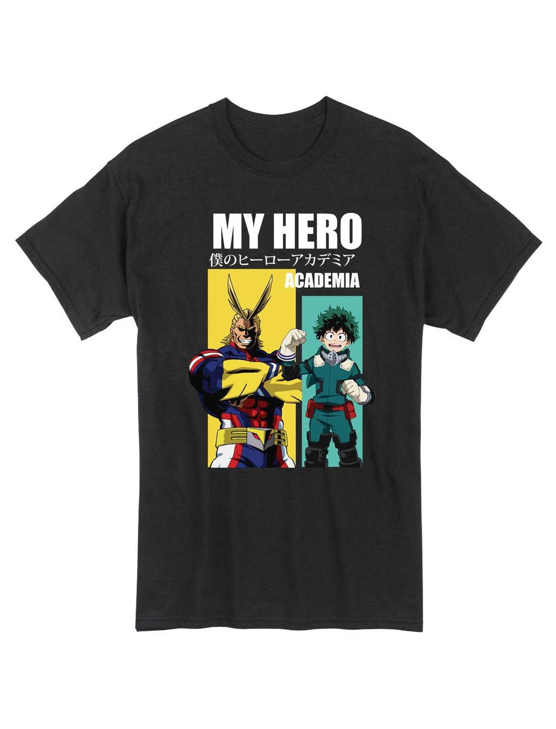 My Hero Academia All Might And Deku All For One T-Shirt, BLACK, hi-res