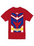 My Hero Academia All Might Cosplay T-Shirt, RED, hi-res
