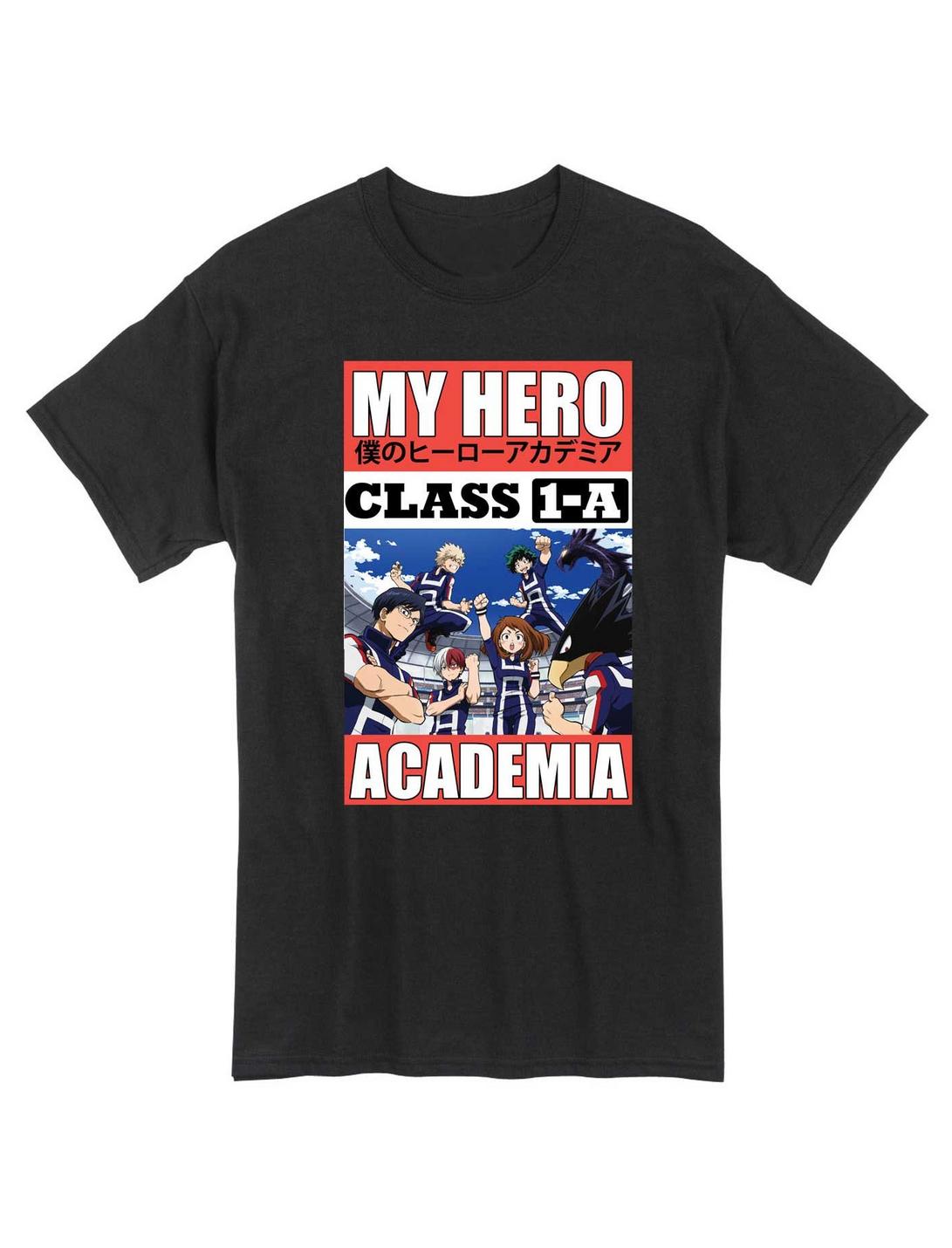 My Hero Academia Class 1-A Heroes T-Shirt, BLACK, hi-res