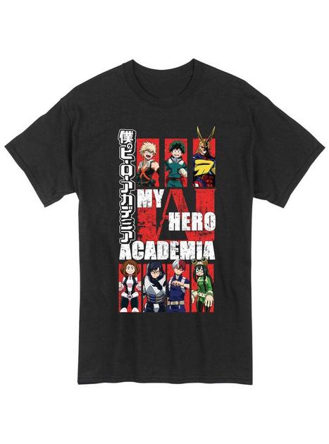 My Hero Academia Class 1-A UA Heroes And All Might T-Shirt - BLACK ...