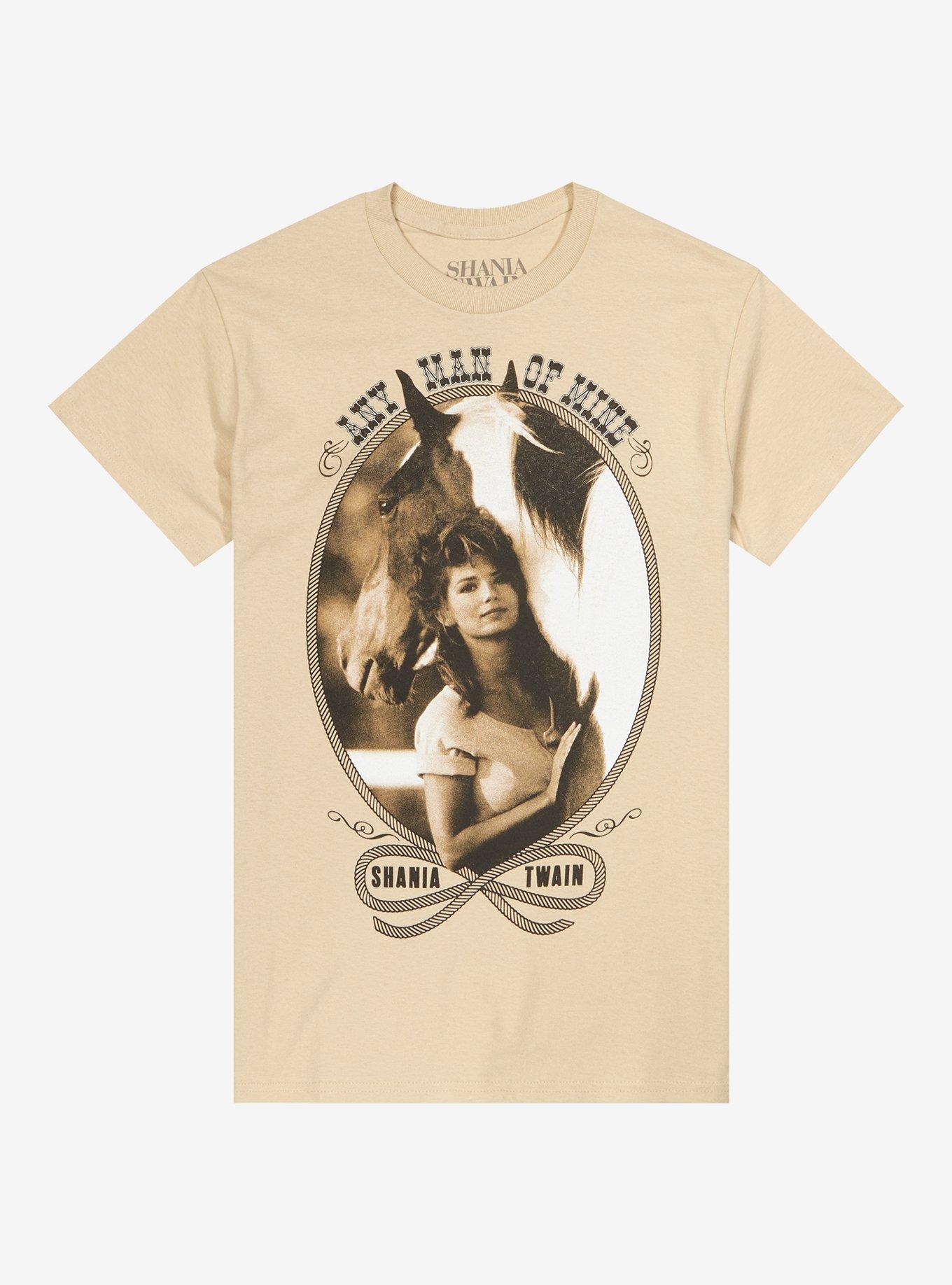 Shania Twain Any Man Of Mine Boyfriend Fit Girls T-Shirt, SAND, hi-res