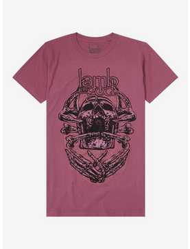 Lamb Of God Skeleton Boyfriend Fit Girls T-Shirt, , hi-res