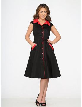 Black Dress with Red Trim, , hi-res