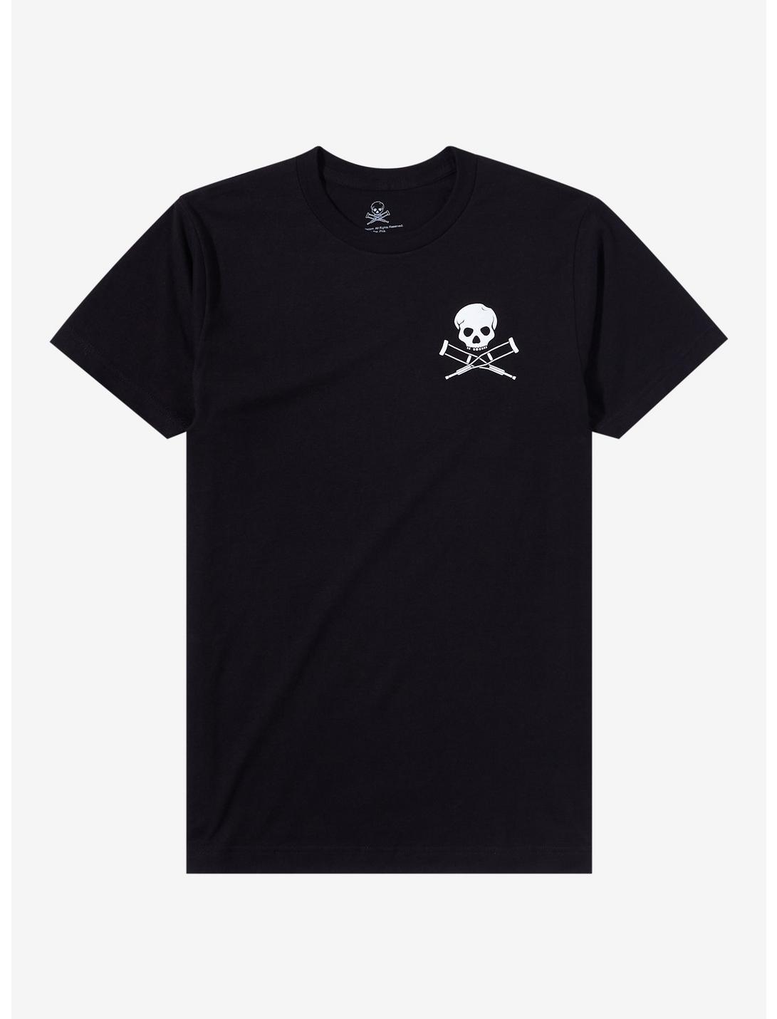 Jackass Logo Warning T-Shirt, BLACK, hi-res