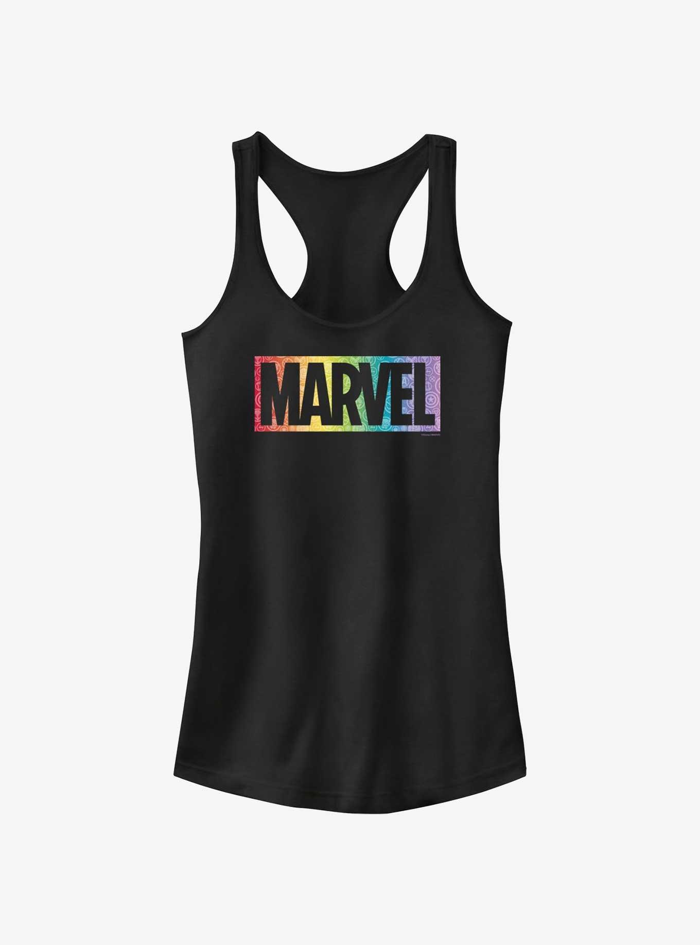 Marvel Avengers Emblem Fill Pride Tank, BLACK, hi-res