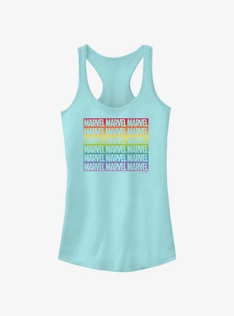 Marvel Avengers Marvel Boxed Gradient Pride Tank - BLUE | Hot Topic