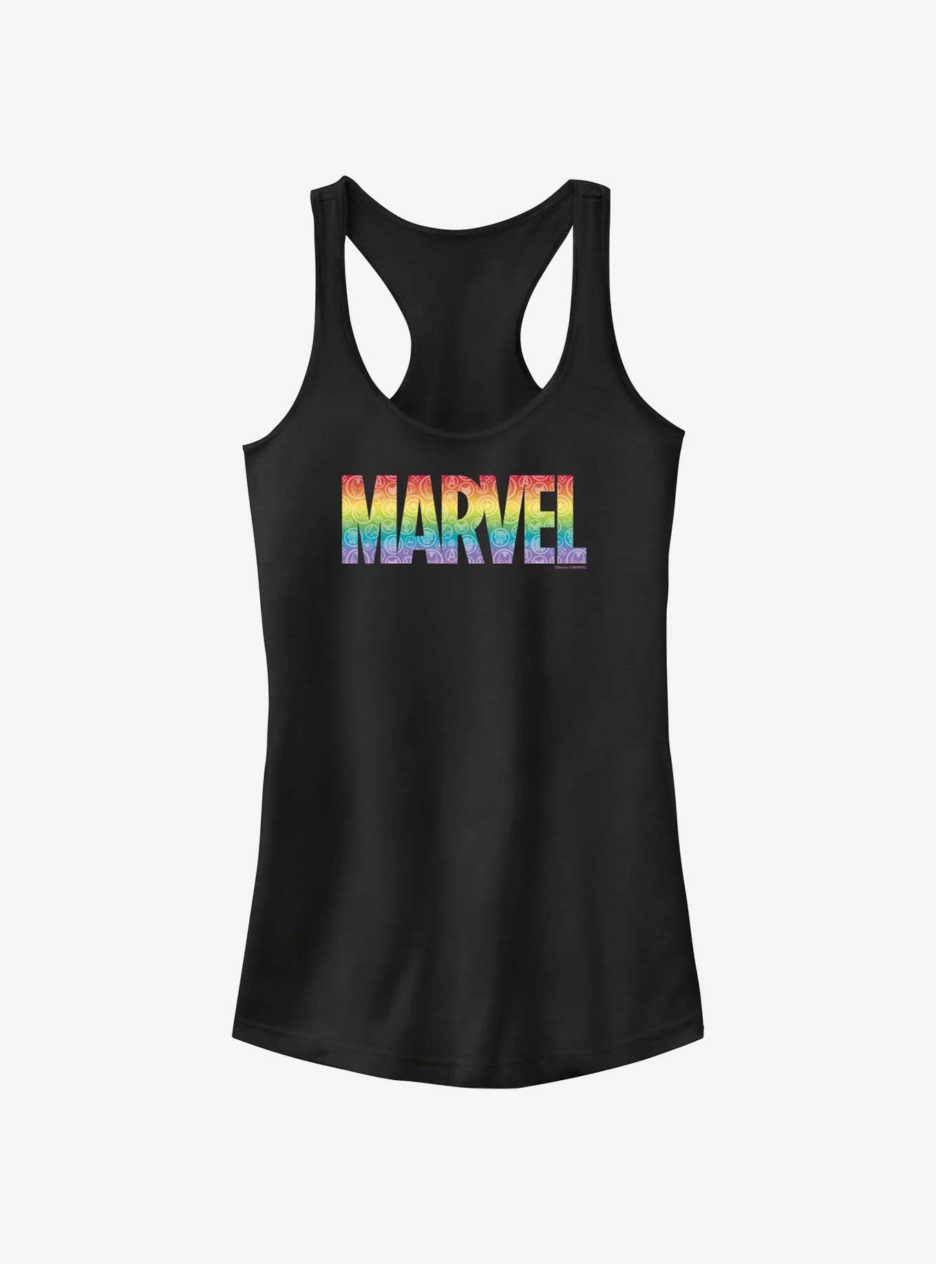 Marvel Avengers Multiple Rainbows Pride Tank, BLACK, hi-res