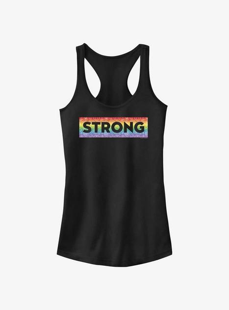 Marvel Avengers Strong Boxed Icons Pride Tank - BLACK | Hot Topic