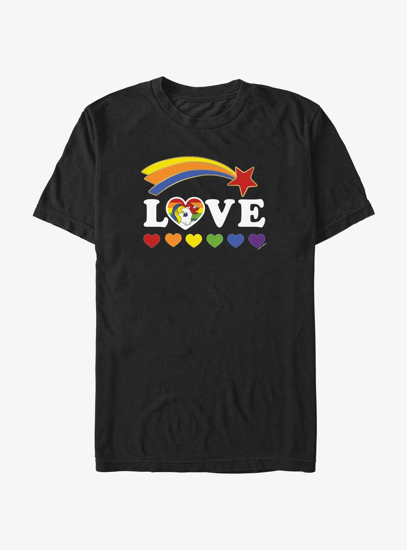 My Little Pony Love Hearts Pride T-Shirt, BLACK, hi-res