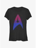 Star Trek Bisexual Flag Logo Pride T-Shirt, BLACK, hi-res