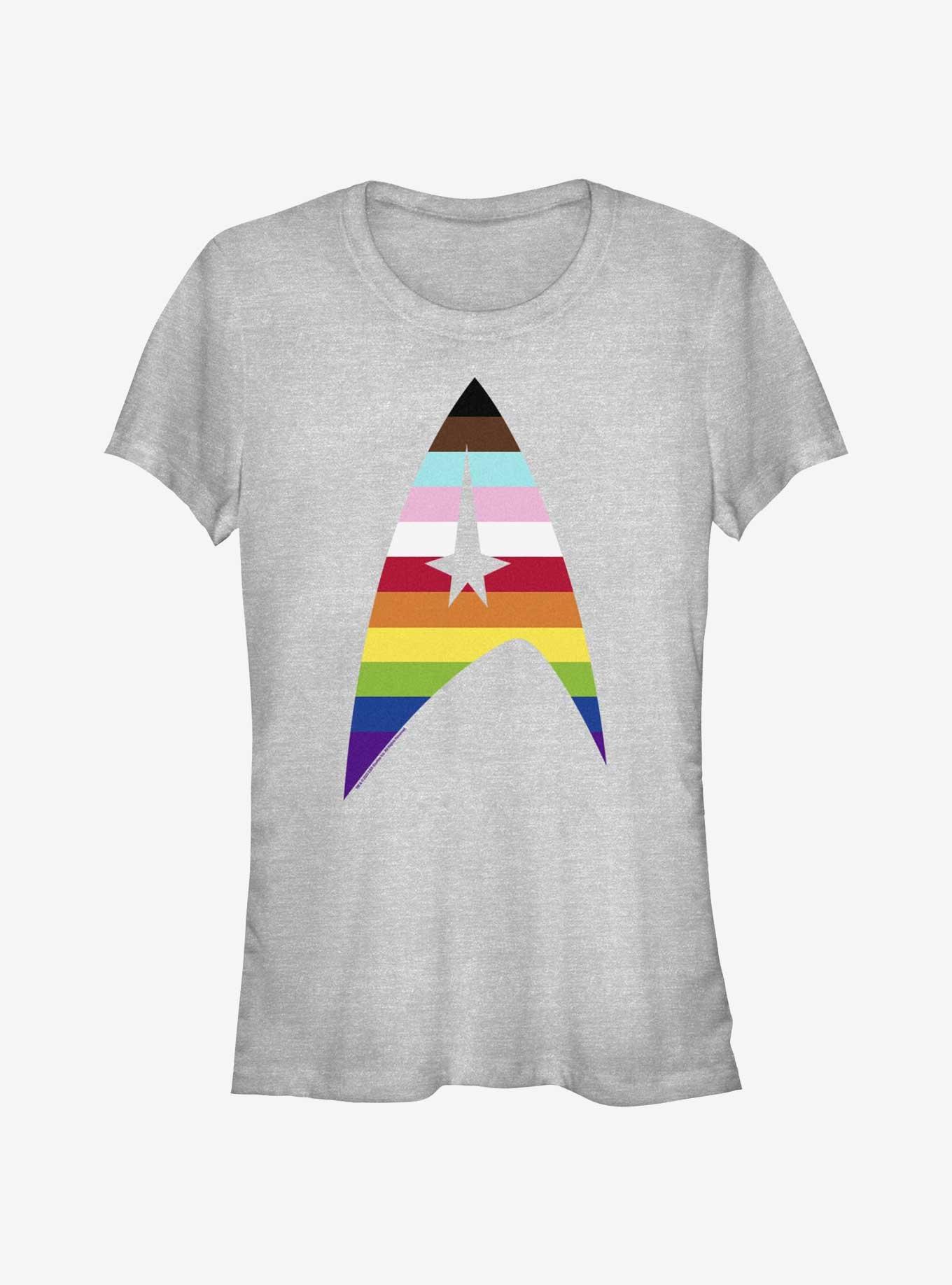 Star Trek Inclusive Flag Logo Pride T-Shirt, ATH HTR, hi-res