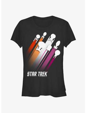 Star Trek Lesbian Flag Streaks Pride T-Shirt, , hi-res