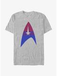 Star Trek Bisexual Flag Logo Pride T-Shirt, ATH HTR, hi-res