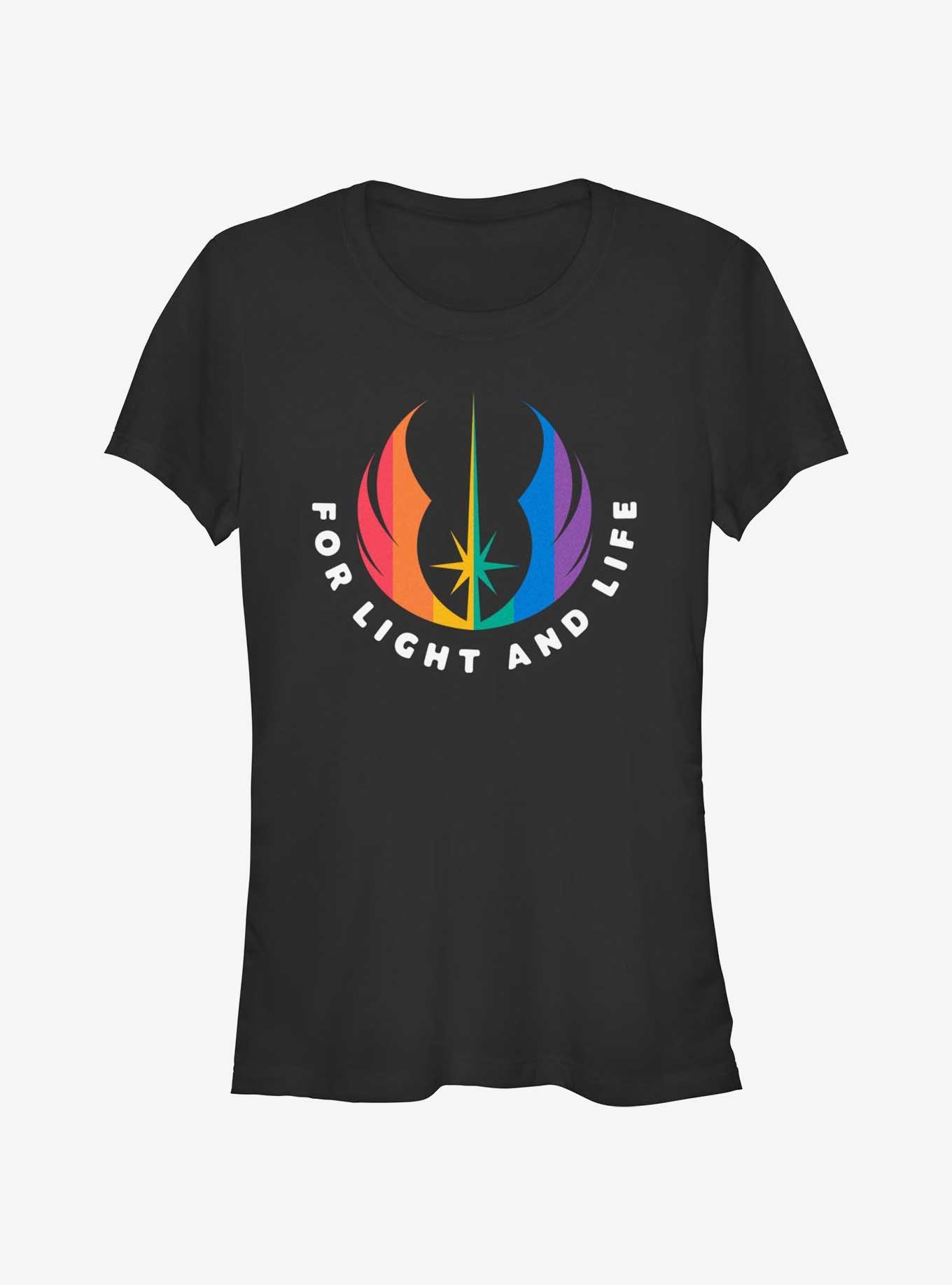 Star Wars For Light And Life Pride T-Shirt, BLACK, hi-res