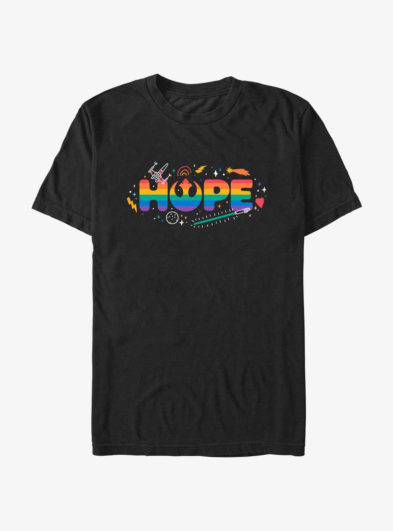 Star Wars Hope Rebels Pride T-Shirt, BLACK, hi-res
