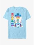 Star Wars R2D2 Be Proud Pride T-Shirt, LT BLUE, hi-res