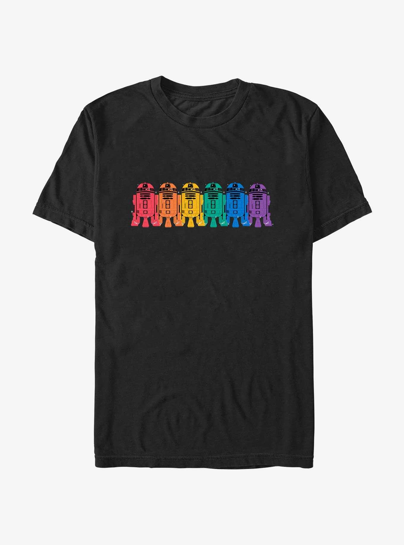 Star Wars R2D2 Overlap Rainbow Pride T-Shirt, , hi-res