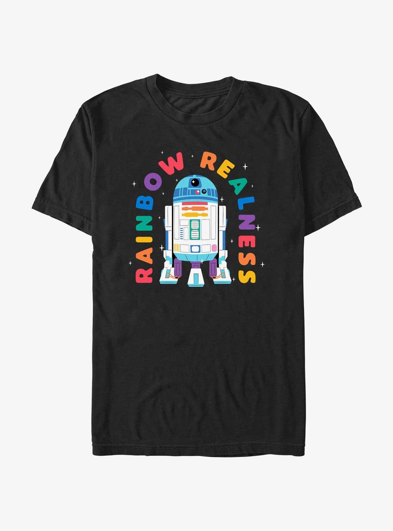 Star Wars R2D2 Rainbow Realness Pride T-Shirt