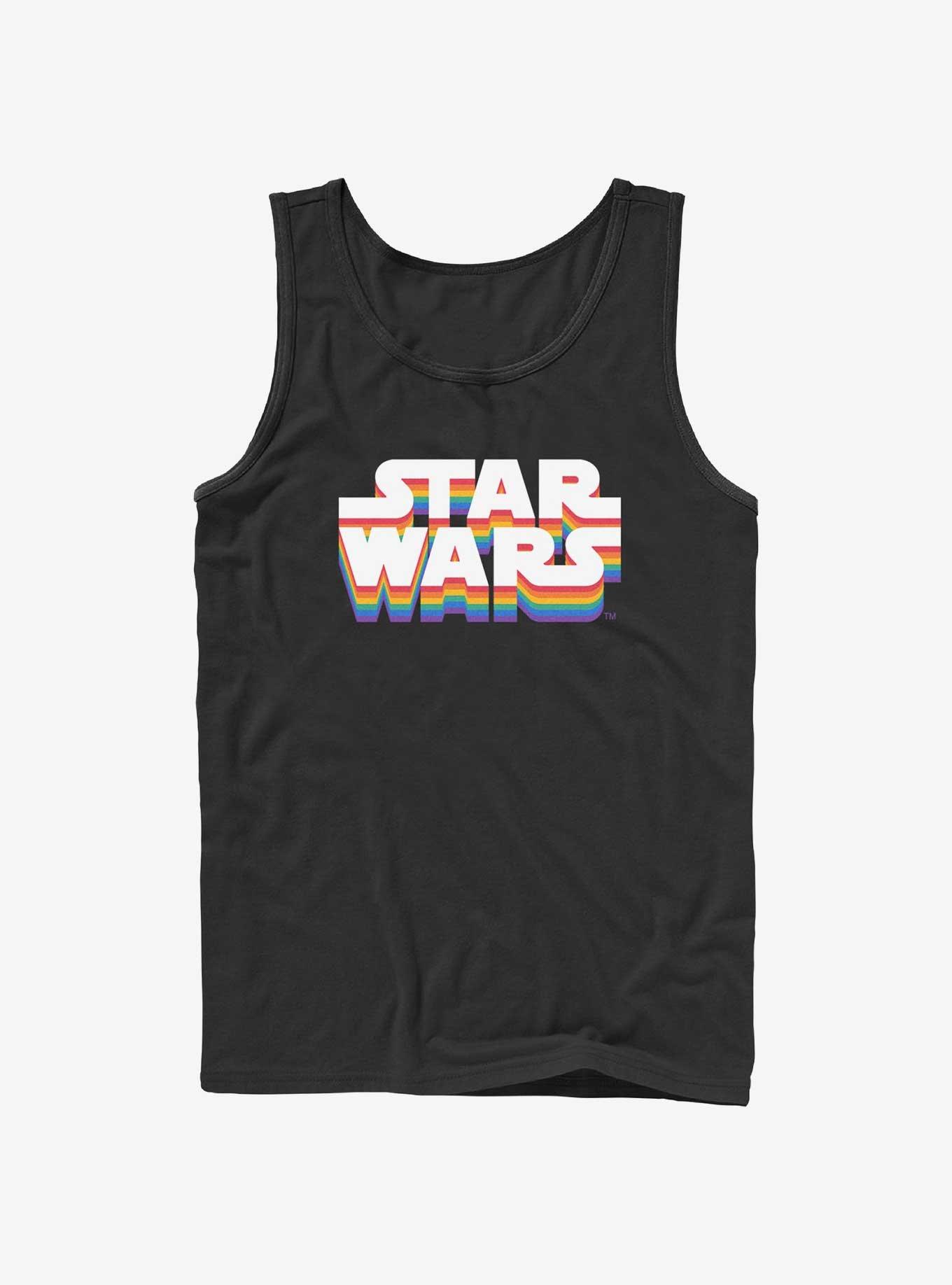 Star Wars Star Wars Logo Pride Tank, BLACK, hi-res