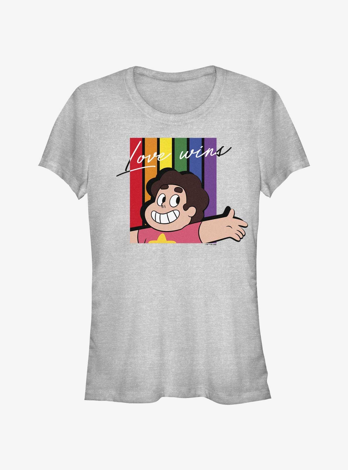 Steven Universe Love Wins Pride T-Shirt, ATH HTR, hi-res