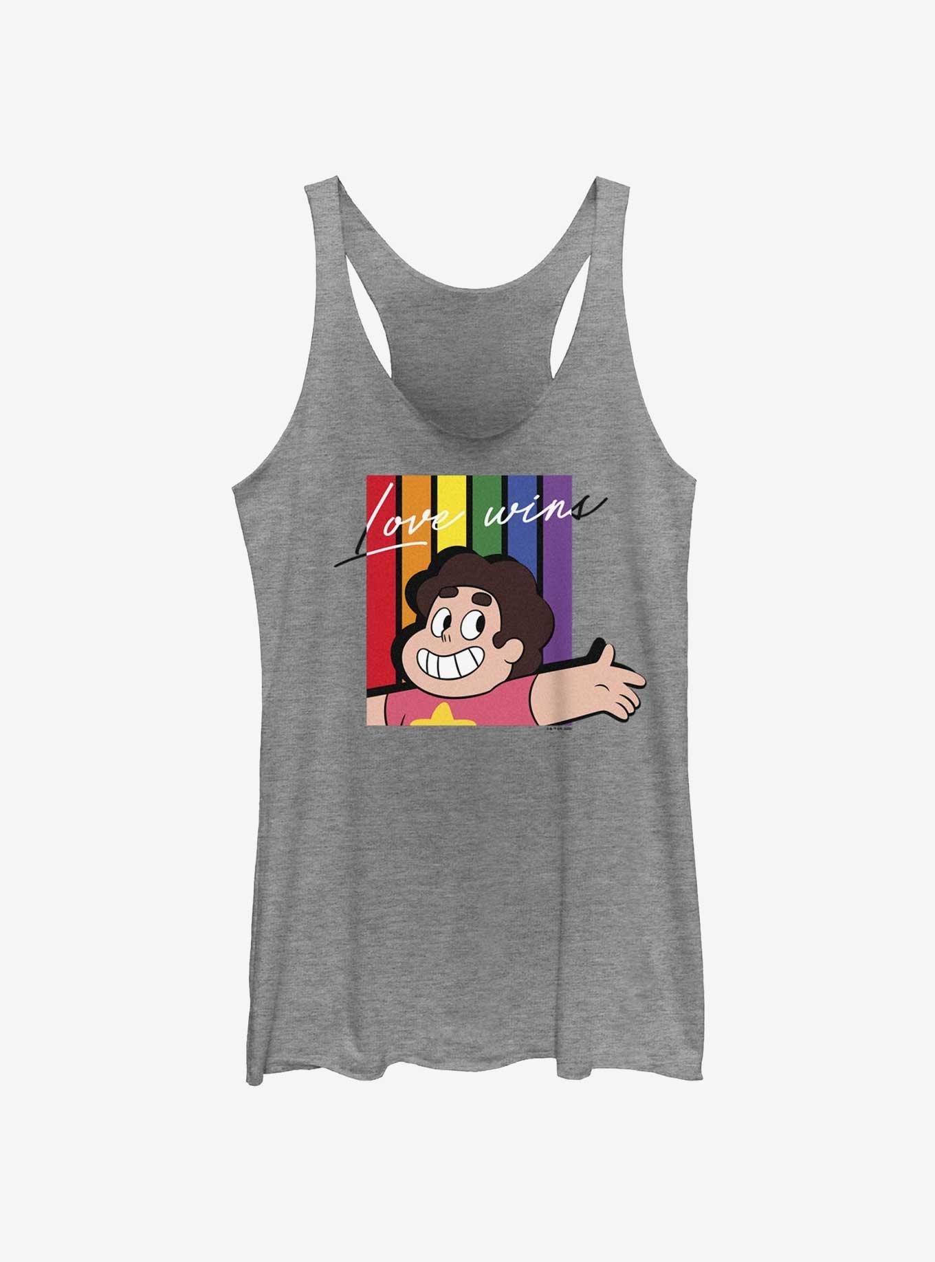 Steven Universe Love Win Pride Tank, GRAY HTR, hi-res