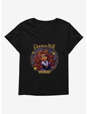 Monster High Clawdeen Wolf Circle Portrait Womens T-Shirt Plus Size, , hi-res