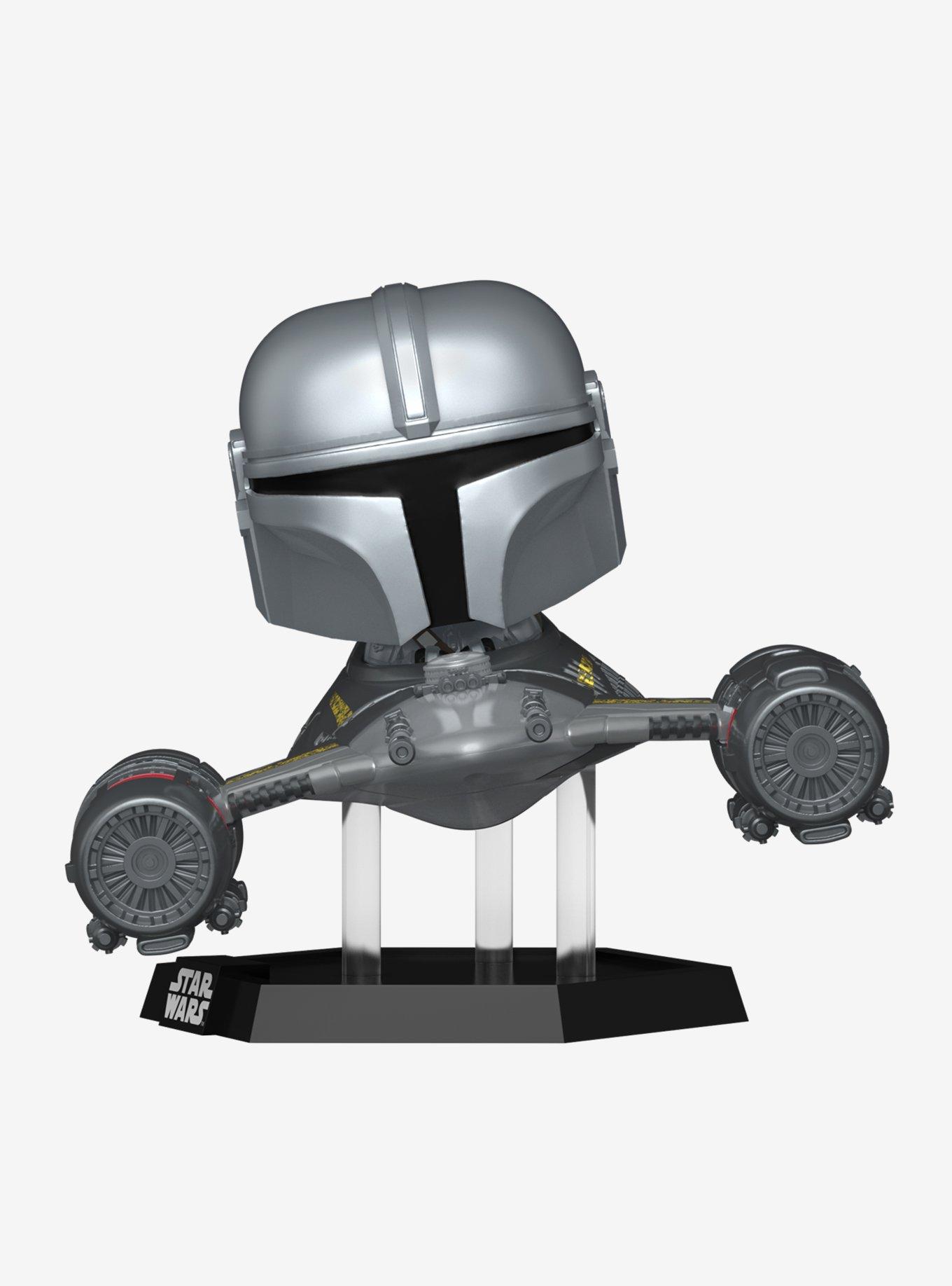 Funko Pop! Star Wars The Mandalorian The Mandalorian in N-1 Starfighter (With R5-D4) Vinyl Bobble-Head, , hi-res