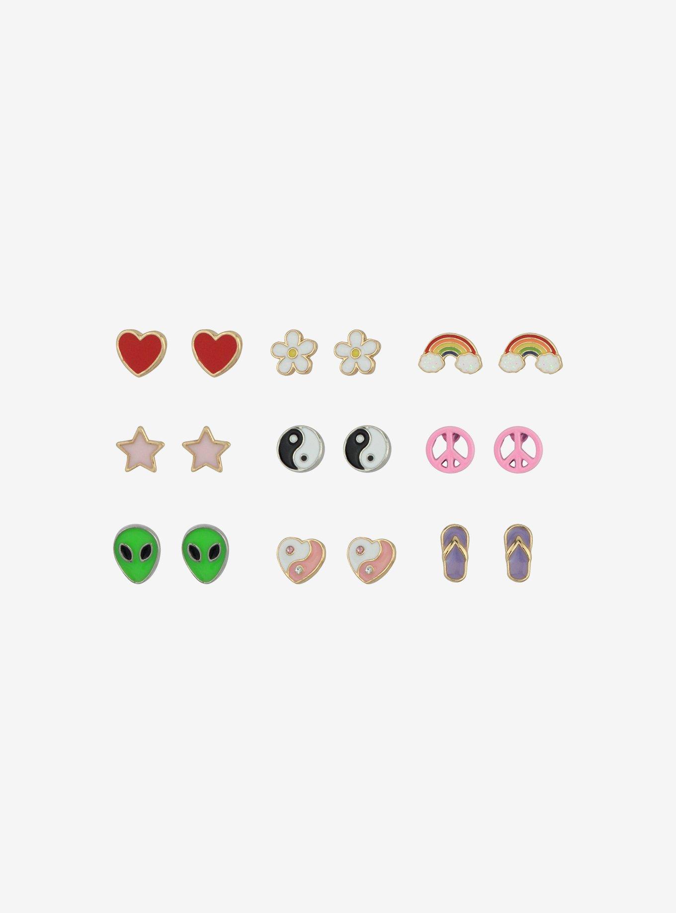Sweet Society Y2K Icons Earring Set, , hi-res