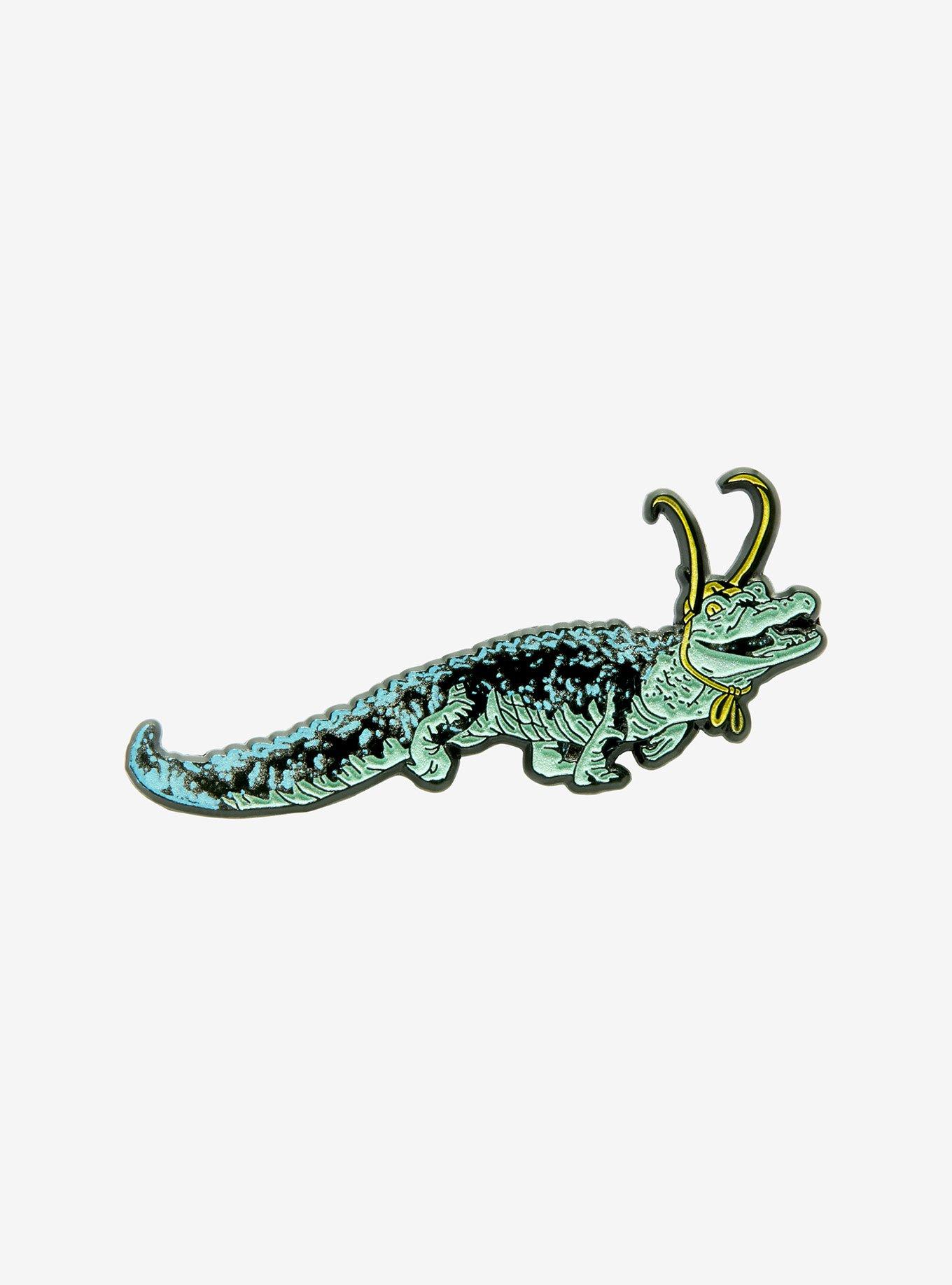 Marvel Loki Alligator Loki Glow-in-the-Dark Enamel Pin - BoxLunch Exclusive, , hi-res