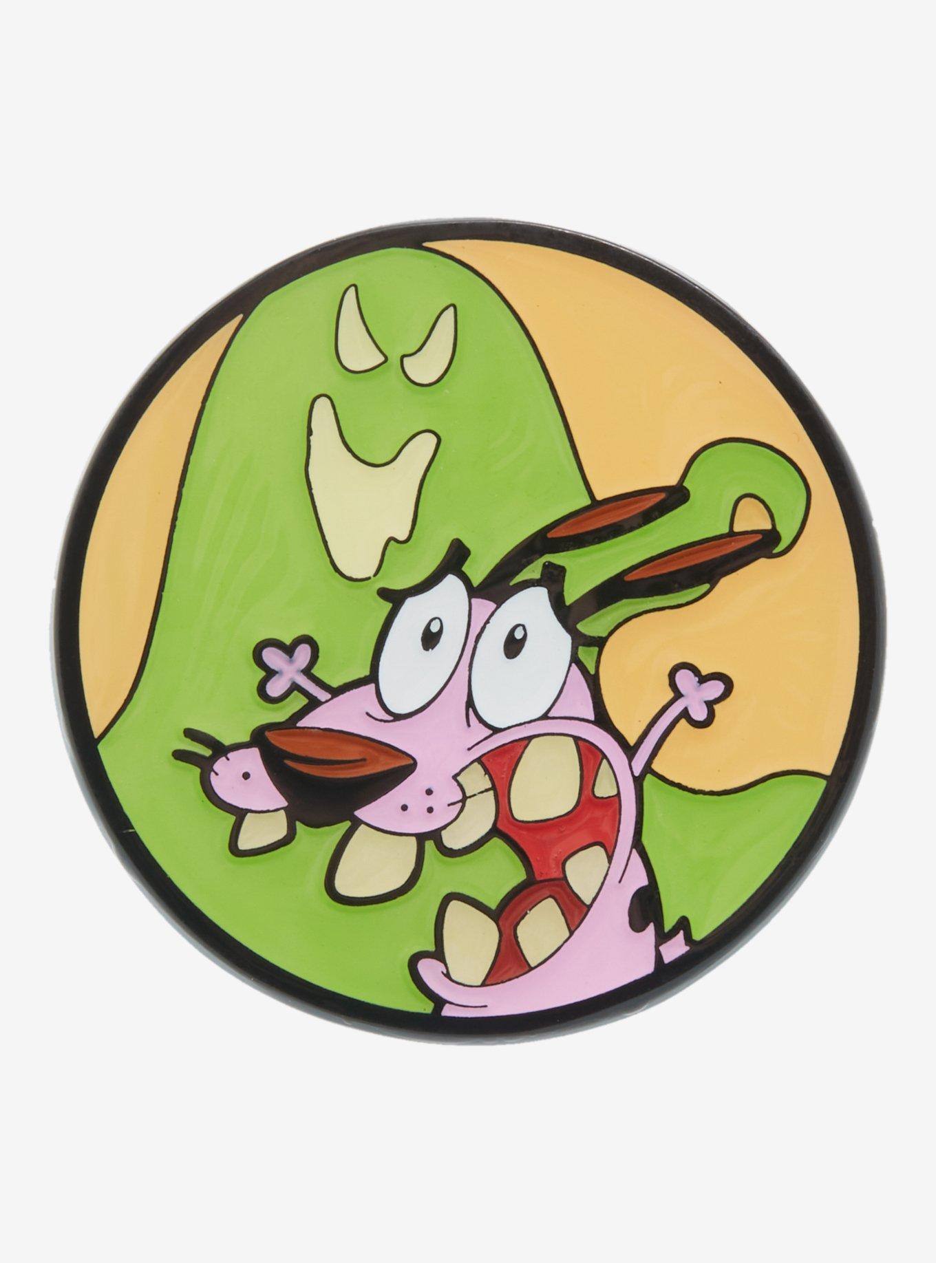 Courage the Cowardly Dog Ghost Glow-in-the-Dark Enamel Pin - BoxLunch Exclusive, , hi-res