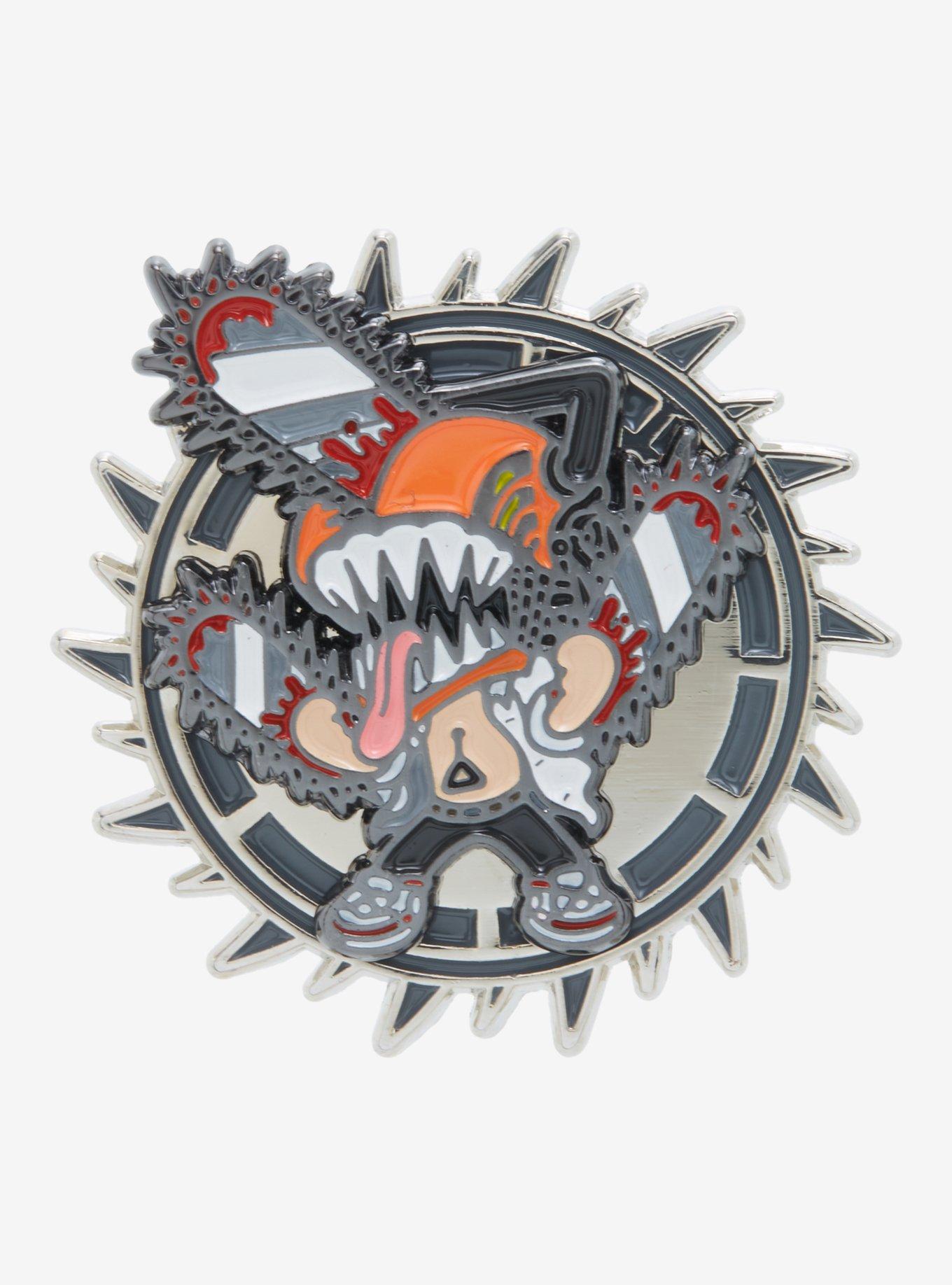 Chainsaw Man Chainsaw Devil Spinning Enamel Pin - BoxLunch Exclusive, , hi-res