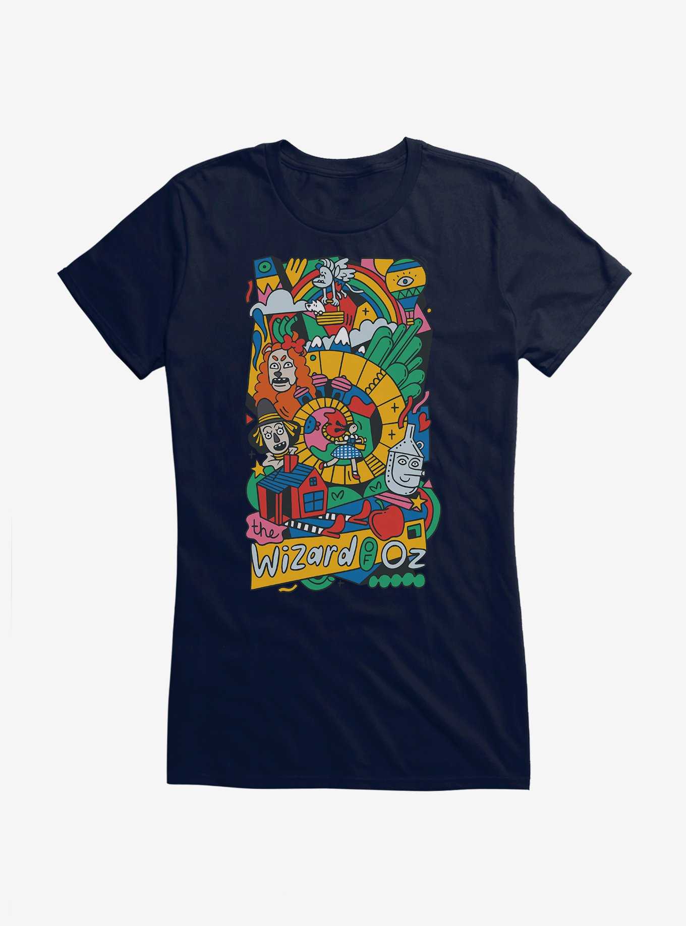 The Wizard Of Oz WB 100 Abstract Poster Girls T-Shirt, , hi-res