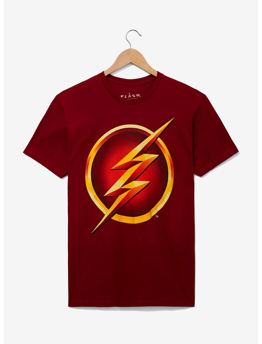 The Flash Logo T-Shirt - BoxLunch Exclusive, RED, hi-res