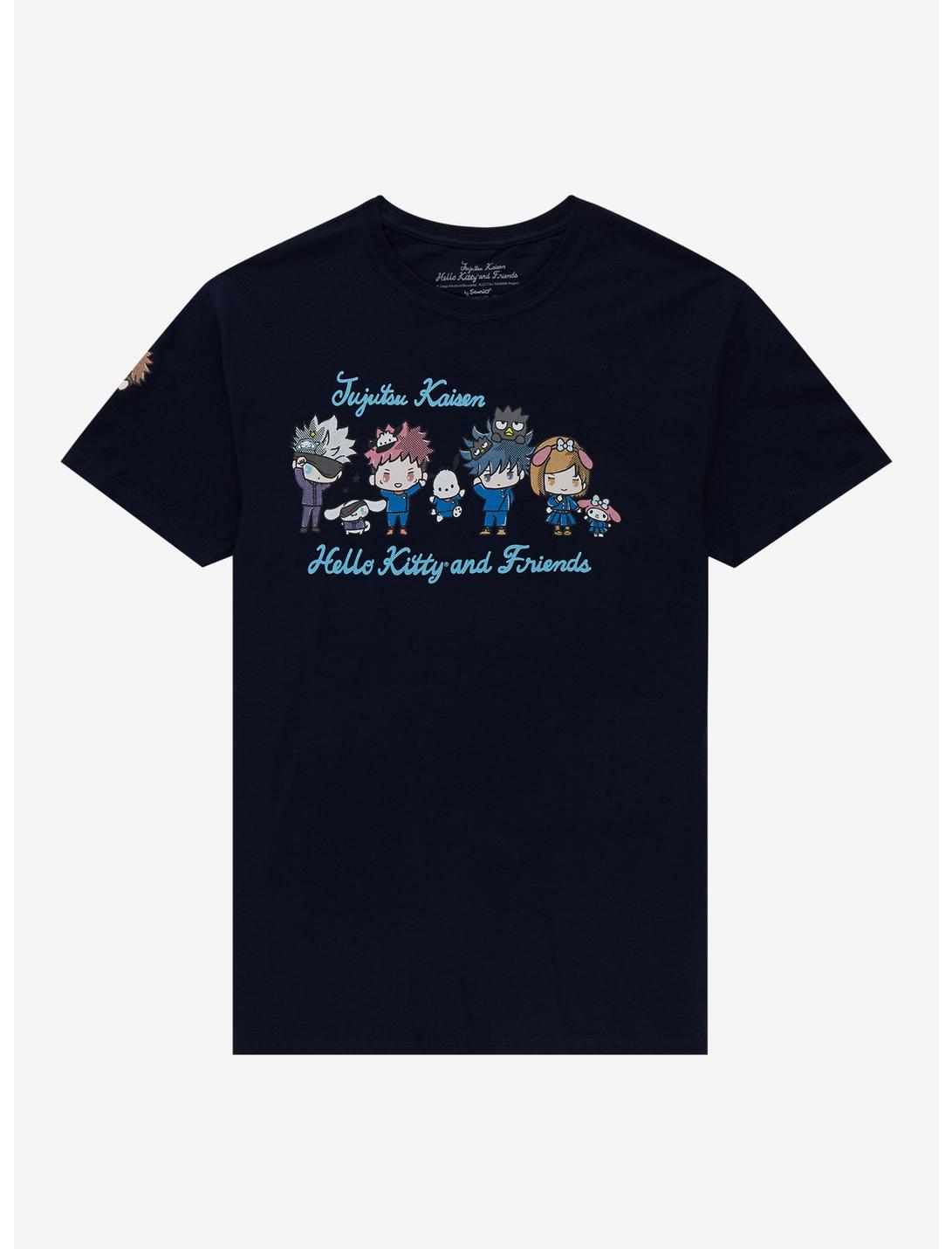 Jujutsu Kaisen X Hello Kitty And Friends Group T-Shirt, BLUE, hi-res
