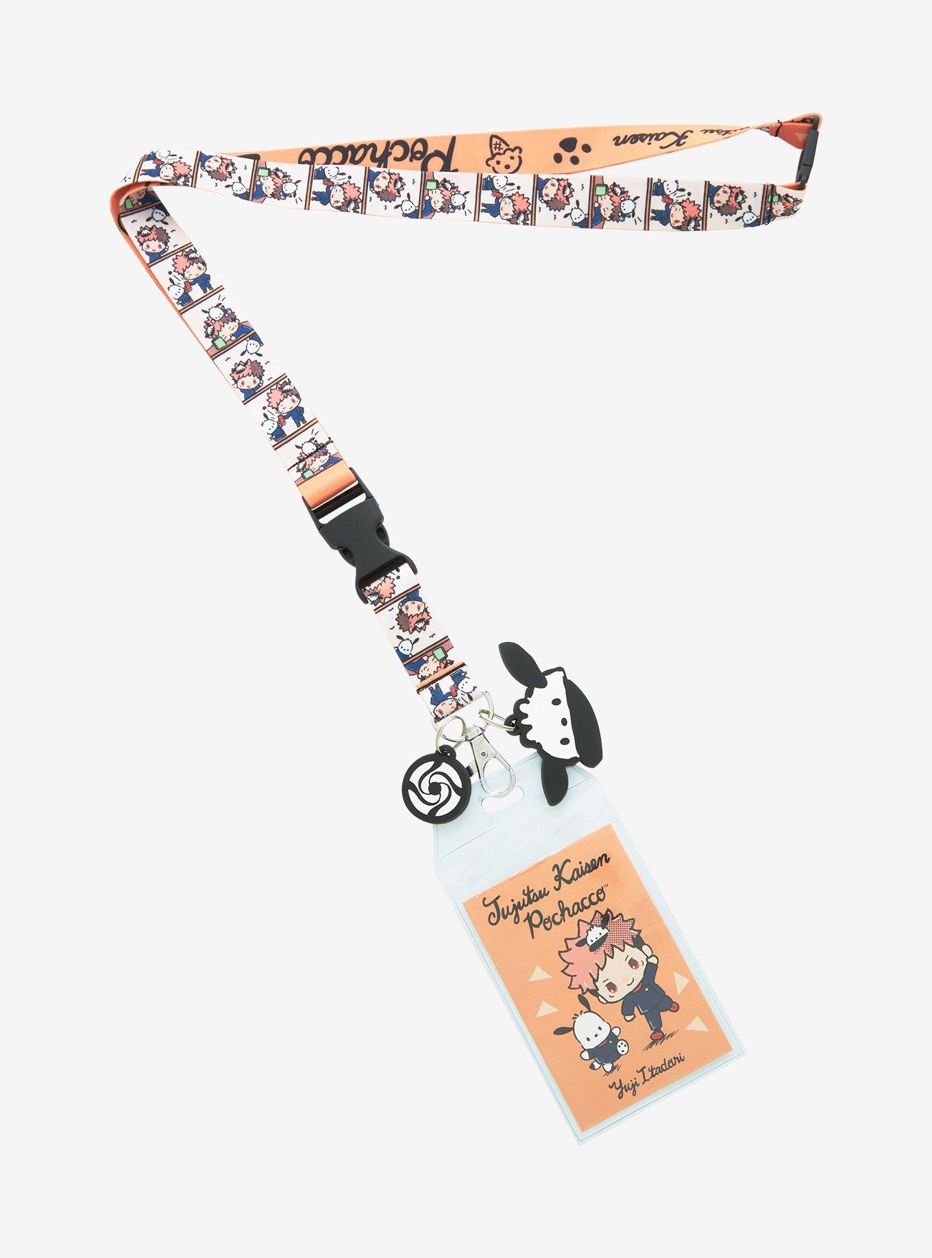 Jujutsu Kaisen x Hello Kitty and Friends Pochacco & Yuji Itadori Allover  Print Lanyard - BoxLunch Exclusive