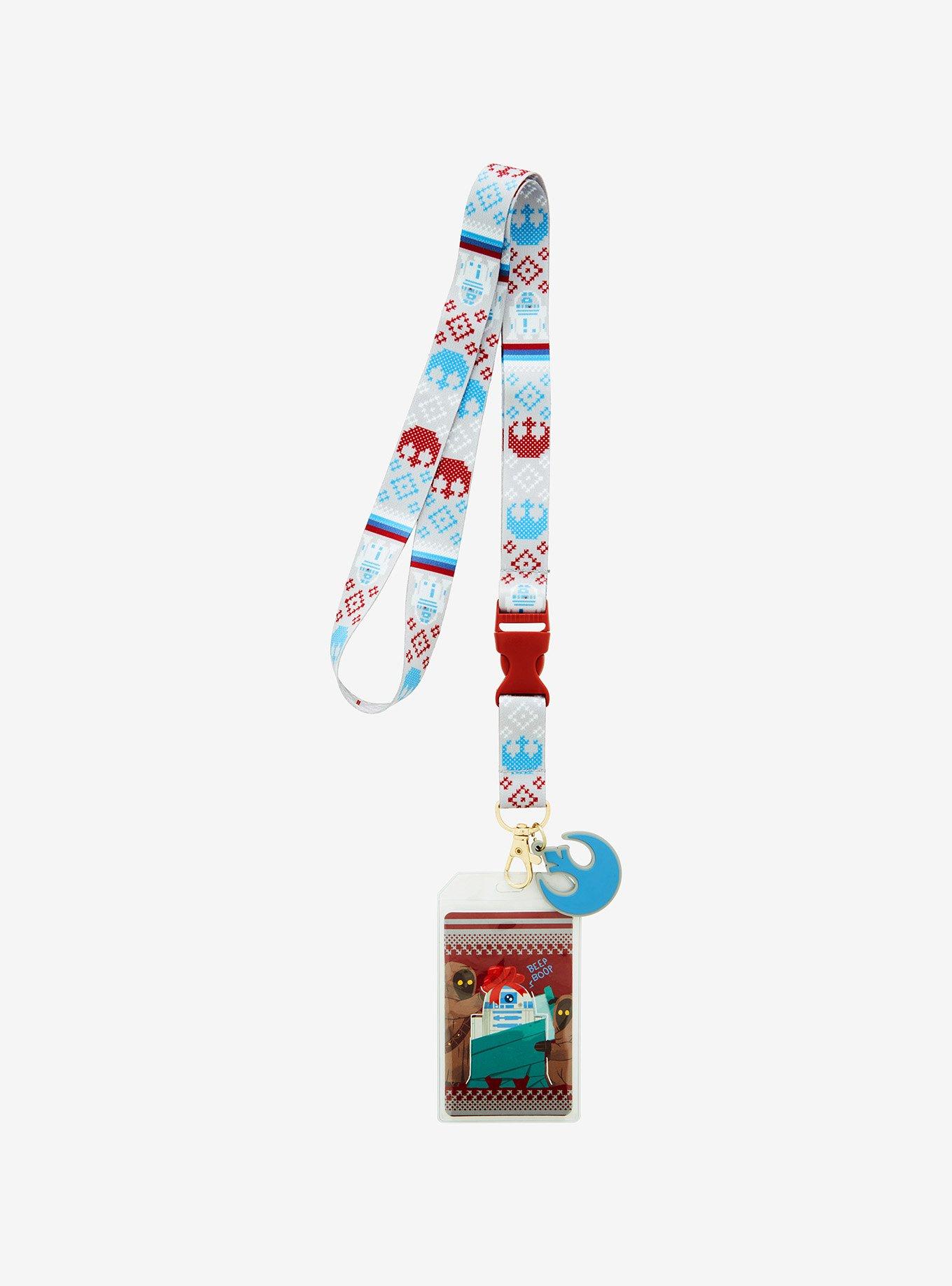 Star Wars Fair Isle Holiday Lanyard - BoxLunch Exclusive, , hi-res