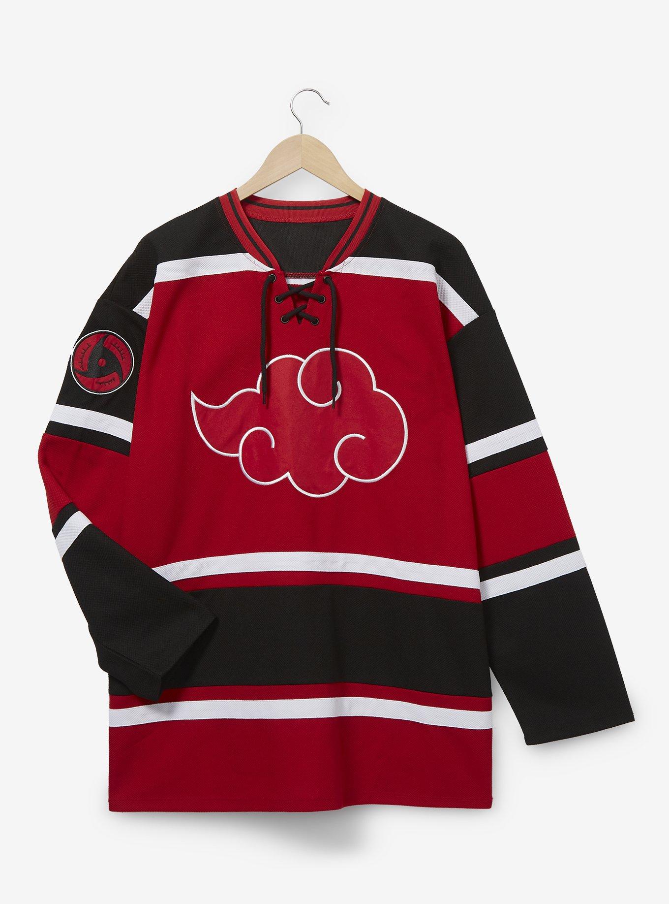 Naruto Shippuden Akatsuki Cloud Hockey Jersey - BoxLunch Exclusive, , hi-res