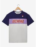 Naruto Shippuden Uchiha Panel T-Shirt - BoxLunch Exclusive, NAVY, hi-res