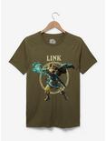 Nintendo The Legend of Zelda: Tears of the Kingdom Link T-Shirt — BoxLunch Exclusive, OLIVE, hi-res
