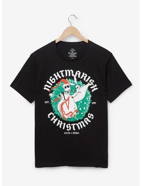 Disney The Nightmare Before Christmas Santa Jack Skellington Wreath T-Shirt, , hi-res