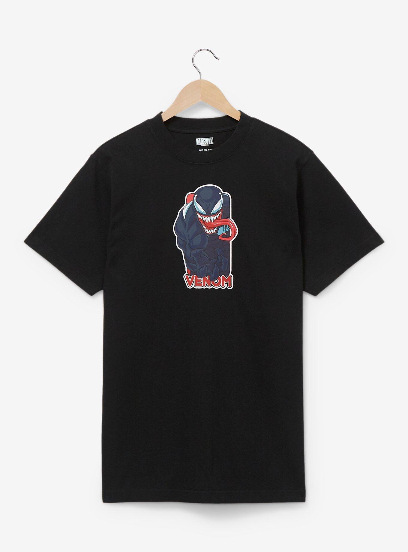 Marvel Venom Panel Portrait T-Shirt - BoxLunch Exclusive, BLACK, hi-res