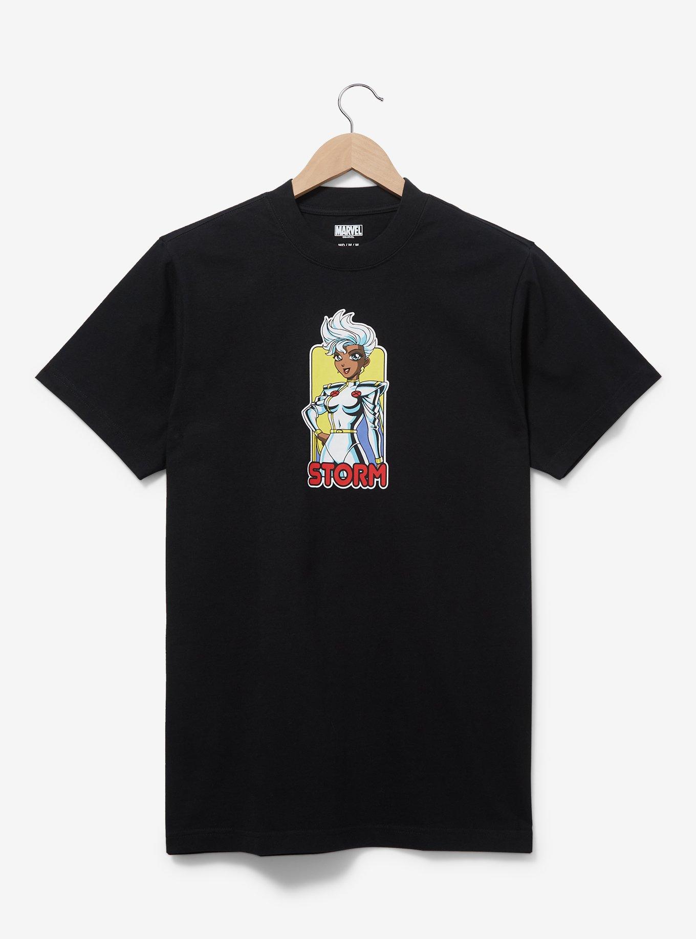 Marvel X-Men Storm Cartoon Portrait T-Shirt - BoxLunch Exclusive, BLACK, hi-res