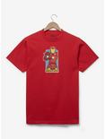 Marvel Iron Man Cartoon Portrait T-Shirt - BoxLunch Exclusive, RED, hi-res