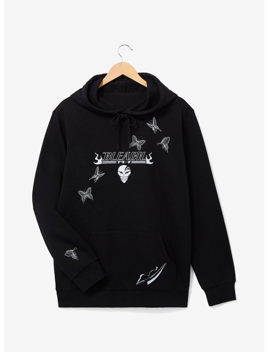 BLEACH Butterfly Icons Hoodie - BoxLunch Exclusive, BLACK, hi-res