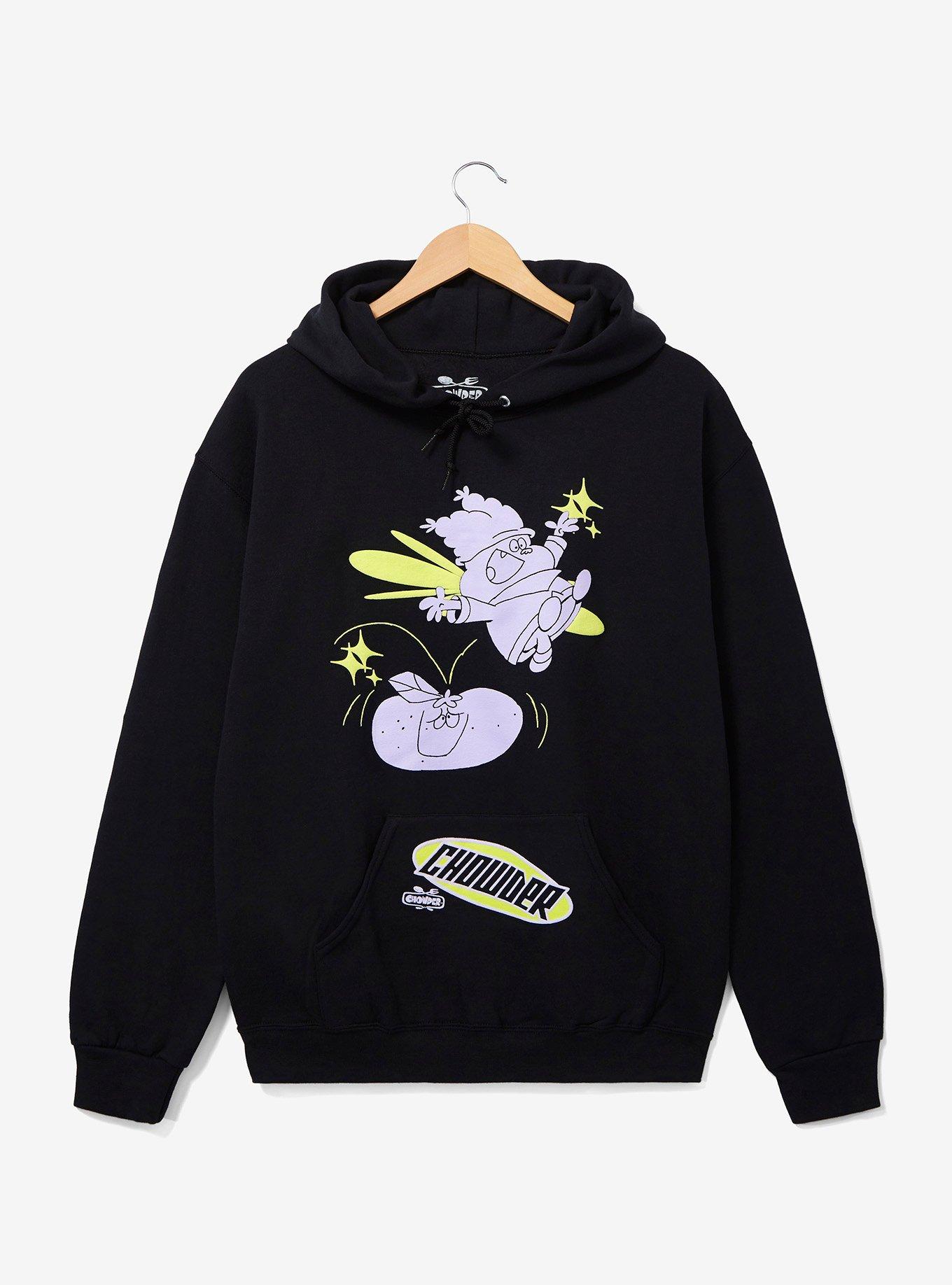 Chowder Tonal Portrait Hoodie - BoxLunch Exclusive, BLACK, hi-res