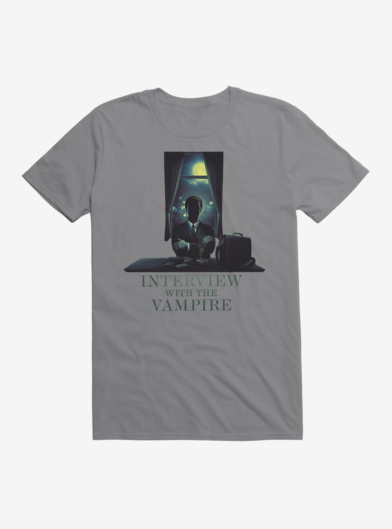 Interview With A Vampire WB 100 Silhoutte T-Shirt, STORM GREY, hi-res