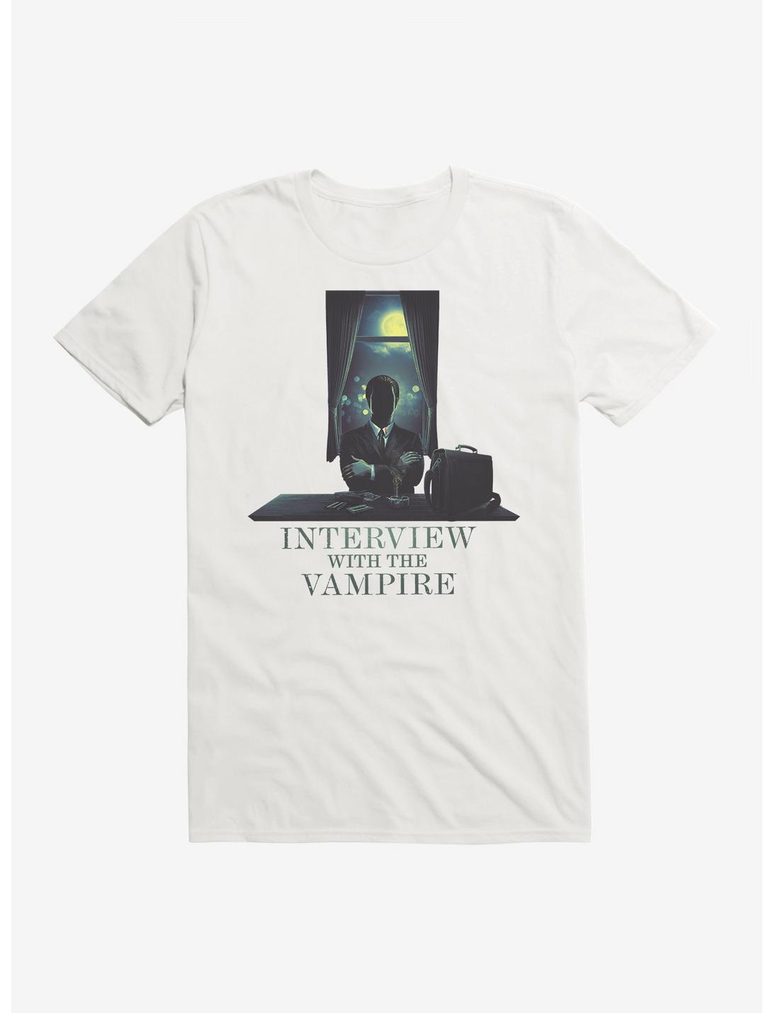 Interview With A Vampire WB 100 Silhoutte T-Shirt, WHITE, hi-res