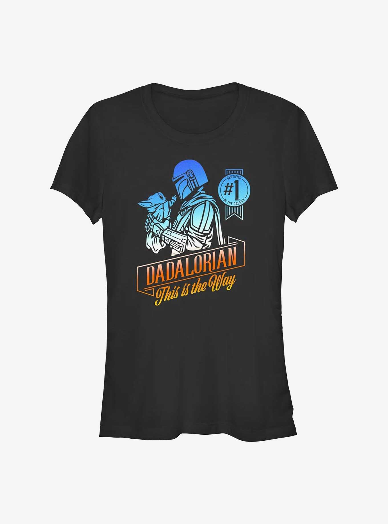 Star Wars The Mandalorian Certified Dadalorian Girls T-Shirt, BLACK, hi-res