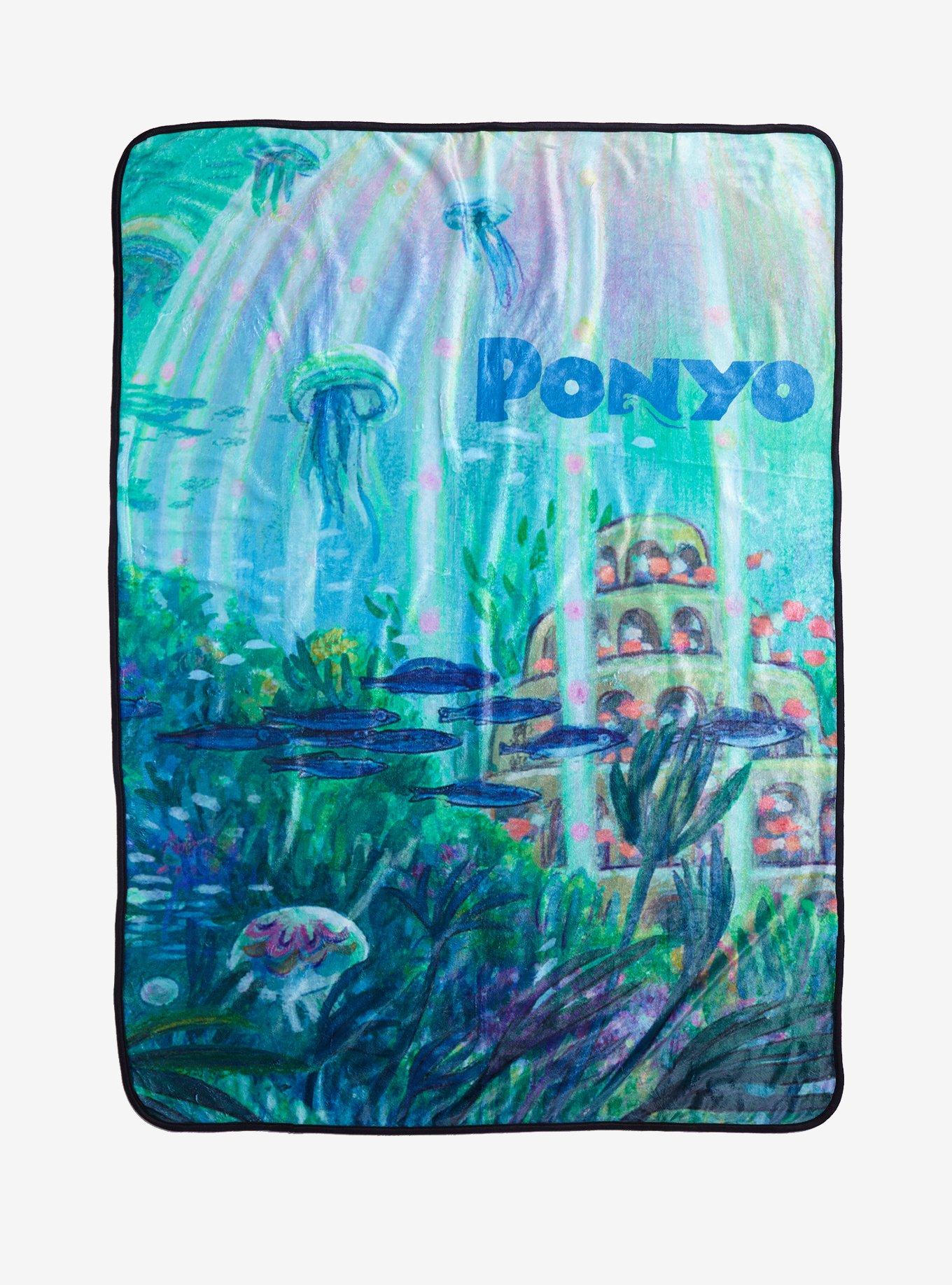 Studio Ghibli Ponyo Underwater Throw Blanket, , hi-res