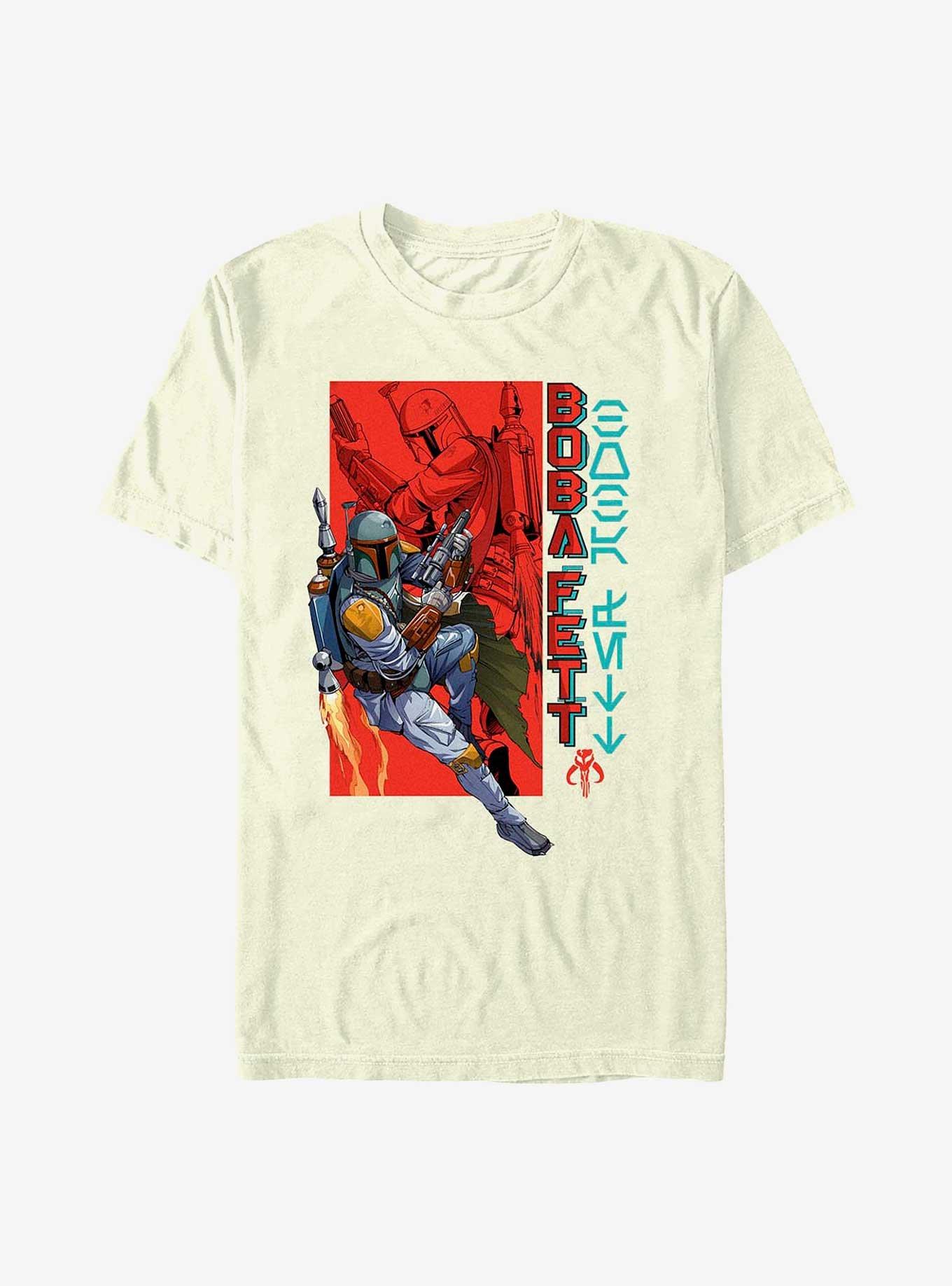 Star Wars Boba Fett In Action Poster T-Shirt, , hi-res
